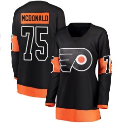 Women's Fanatics Branded Philadelphia Flyers Hunter McDonald Alternate Jersey - Black Breakaway
