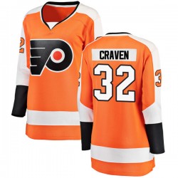 Women's Fanatics Branded Philadelphia Flyers Murray Craven Home Jersey - Orange Breakaway