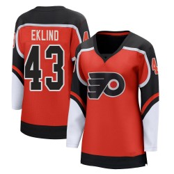 Women's Fanatics Branded Philadelphia Flyers Oscar Eklind 2020/21 Special Edition Jersey - Orange Breakaway