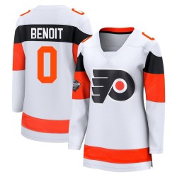 Women's Fanatics Branded Philadelphia Flyers Simon Benoit 2024 Stadium Series Jersey - White Breakaway
