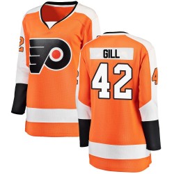 Women's Fanatics Branded Philadelphia Flyers Spencer Gill Home Jersey - Orange Breakaway
