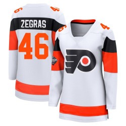 Women's Fanatics Branded Philadelphia Flyers Trevor Zegras 2024 Stadium Series Jersey - White Breakaway