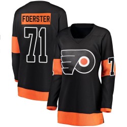 Women's Fanatics Branded Philadelphia Flyers Tyson Foerster Alternate Jersey - Black Breakaway