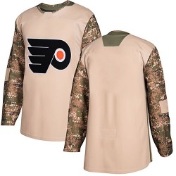 Youth Adidas Philadelphia Flyers Blank ＃ Veterans Day Practice Jersey - Camo Authentic
