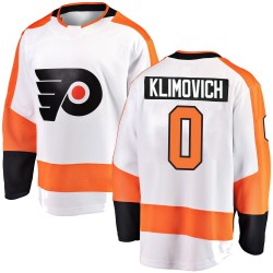 Youth Fanatics Branded Philadelphia Flyers Danila Klimovich Away Jersey - White Breakaway