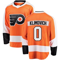 Youth Fanatics Branded Philadelphia Flyers Danila Klimovich Home Jersey - Orange Breakaway