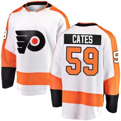 Youth Fanatics Branded Philadelphia Flyers Jackson Cates Away Jersey - White Breakaway