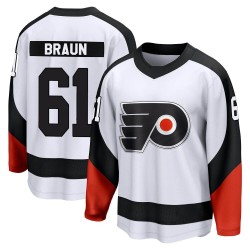 Youth Fanatics Branded Philadelphia Flyers Justin Braun Special Edition 2.0 Jersey - White Breakaway