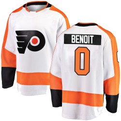 Youth Fanatics Branded Philadelphia Flyers Simon Benoit Away Jersey - White Breakaway