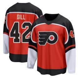 Youth Fanatics Branded Philadelphia Flyers Spencer Gill 2020/21 Special Edition Jersey - Orange Breakaway