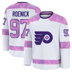 Youth Fanatics Philadelphia Flyers Jeremy Roenick 2024 Hockey Fights Cancer Practice Jersey - White Premium