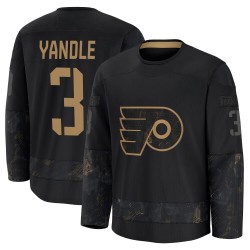 Youth Fanatics Philadelphia Flyers Keith Yandle 2024 Military Appreciation Practice Jersey - Black Premium