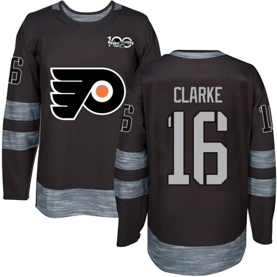 Youth Philadelphia Flyers Bobby Clarke 1917-2017 100th Anniversary Jersey - Black Authentic