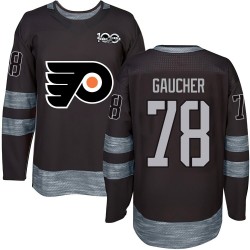 Youth Philadelphia Flyers Jacob Gaucher 1917-2017 100th Anniversary Jersey - Black Authentic