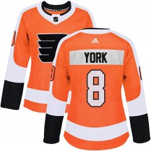 Women's Adidas Philadelphia Flyers Cam York Home Jersey - Orange Authentic