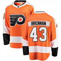 Youth Fanatics Branded Philadelphia Flyers T.J. Brennan Home Jersey - Orange Breakaway