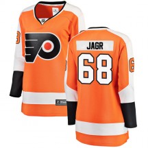 Women's Fanatics Branded Philadelphia Flyers Jaromir Jagr Home Jersey - Orange Breakaway