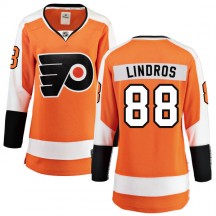 Women's Fanatics Branded Philadelphia Flyers Eric Lindros Home Jersey - Orange Breakaway