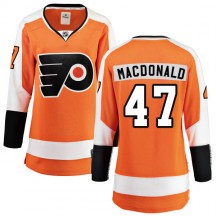 Women's Fanatics Branded Philadelphia Flyers Andrew MacDonald Home Jersey - Orange Breakaway