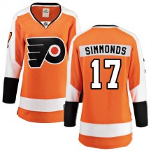 Women's Fanatics Branded Philadelphia Flyers Wayne Simmonds Home Jersey - Orange Breakaway
