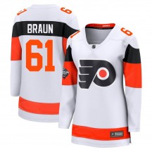 Women's Fanatics Branded Philadelphia Flyers Justin Braun 2024 Stadium Series Jersey - White Breakaway