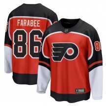 Youth Fanatics Branded Philadelphia Flyers Joel Farabee 2020/21 Special Edition Jersey - Orange Breakaway
