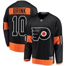 Youth Fanatics Branded Philadelphia Flyers Bobby Brink Alternate Jersey - Black Breakaway