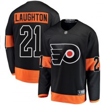 Youth Fanatics Branded Philadelphia Flyers Scott Laughton Alternate Jersey - Black Breakaway