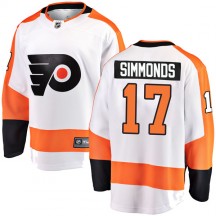 Fanatics Branded Philadelphia Flyers Wayne Simmonds Away Jersey - White Breakaway