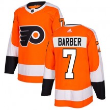 Youth Adidas Philadelphia Flyers Bill Barber Home Jersey - Orange Authentic