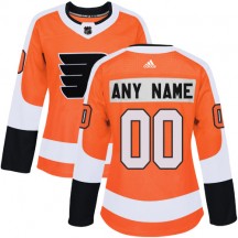 Women's Adidas Philadelphia Flyers Custom Home Jersey - Orange Authentic