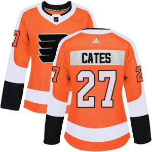 Women's Adidas Philadelphia Flyers Noah Cates Home Jersey - Orange Authentic