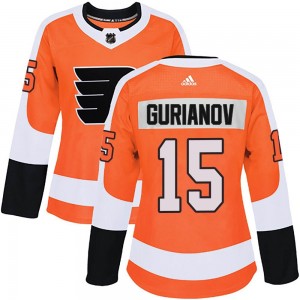 Women's Adidas Philadelphia Flyers Denis Gurianov Home Jersey - Orange Authentic