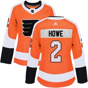 Women's Adidas Philadelphia Flyers Mark Howe Home Jersey - Orange Authentic