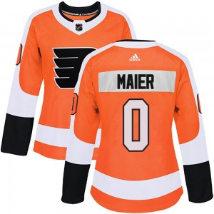 Women's Adidas Philadelphia Flyers Nolan Maier Home Jersey - Orange Authentic
