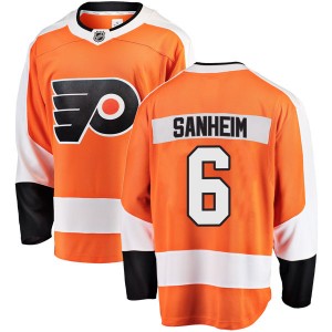Youth Fanatics Branded Philadelphia Flyers Travis Sanheim Home Jersey - Orange Breakaway