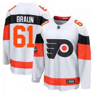 Fanatics Branded Philadelphia Flyers Justin Braun 2024 Stadium Series Jersey - White Breakaway