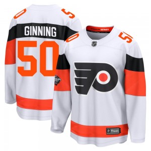 Fanatics Branded Philadelphia Flyers Adam Ginning 2024 Stadium Series Jersey - White Breakaway