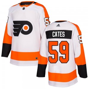 Youth Adidas Philadelphia Flyers Jackson Cates Jersey - White Authentic