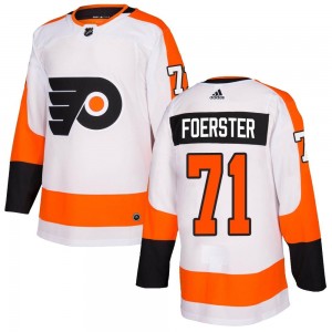 Youth Adidas Philadelphia Flyers Tyson Foerster Jersey - White Authentic