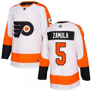 Youth Adidas Philadelphia Flyers Egor Zamula Jersey - White Authentic