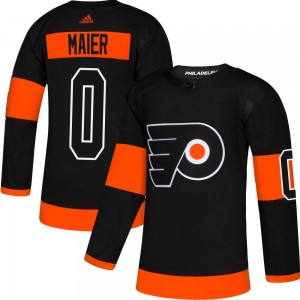 Youth Adidas Philadelphia Flyers Nolan Maier Alternate Jersey - Black Authentic