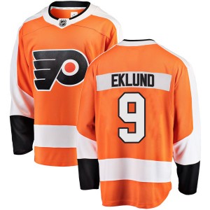 Fanatics Branded Philadelphia Flyers Pelle Eklund Home Jersey - Orange Breakaway