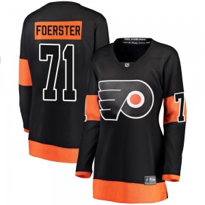 Women's Fanatics Branded Philadelphia Flyers Tyson Foerster Alternate Jersey - Black Breakaway
