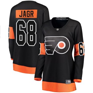 Women's Fanatics Branded Philadelphia Flyers Jaromir Jagr Alternate Jersey - Black Breakaway