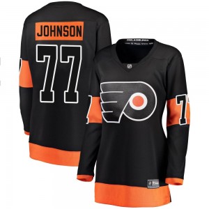 Women's Fanatics Branded Philadelphia Flyers Erik Johnson Alternate Jersey - Black Breakaway
