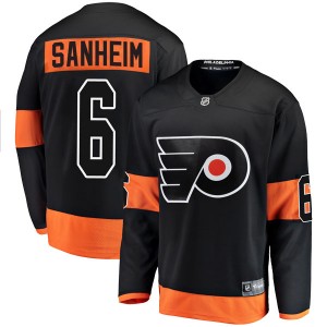 Fanatics Branded Philadelphia Flyers Travis Sanheim Alternate Jersey - Black Breakaway