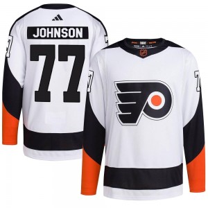 Adidas Philadelphia Flyers Erik Johnson Reverse Retro 2.0 Jersey - White Authentic