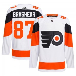 Adidas Philadelphia Flyers Donald Brashear 2024 Stadium Series Primegreen Jersey - White Authentic