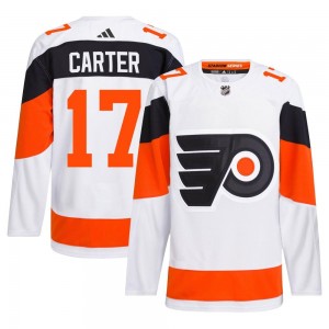 Adidas Philadelphia Flyers Jeff Carter 2024 Stadium Series Primegreen Jersey - White Authentic